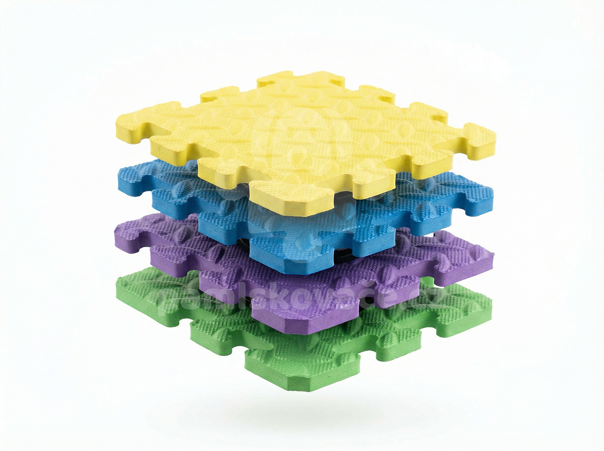 Komunikační tlačítka pro psy - Puzzle Bundle, 4 ks + podložky 11