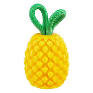 Planet Dog Dental Pineapple - interaktivní dentální hračka na pamlsky - 16,5 x 9 cm