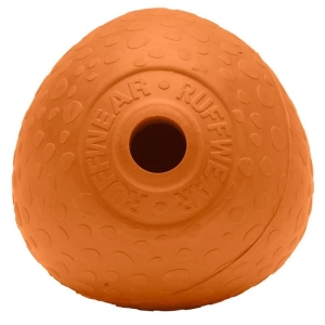 Ruffwear Huckama – odolný házecí míček pro psy s nepředvídatelným odskokem, Campfire Orange