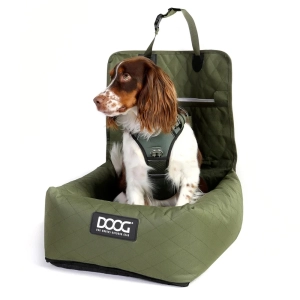 DOOG Bezpečnostní autosedačka a pelíšek pro psa do auta Car Seat (do 15 kg), zelená