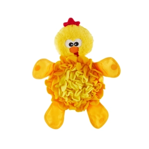 Nina Ottosson Snuffle Palz Chicken – čichací plyšová hračka pro psy, kuře